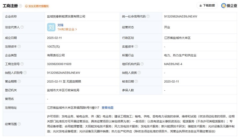 100萬！又一國企成立新能源公司